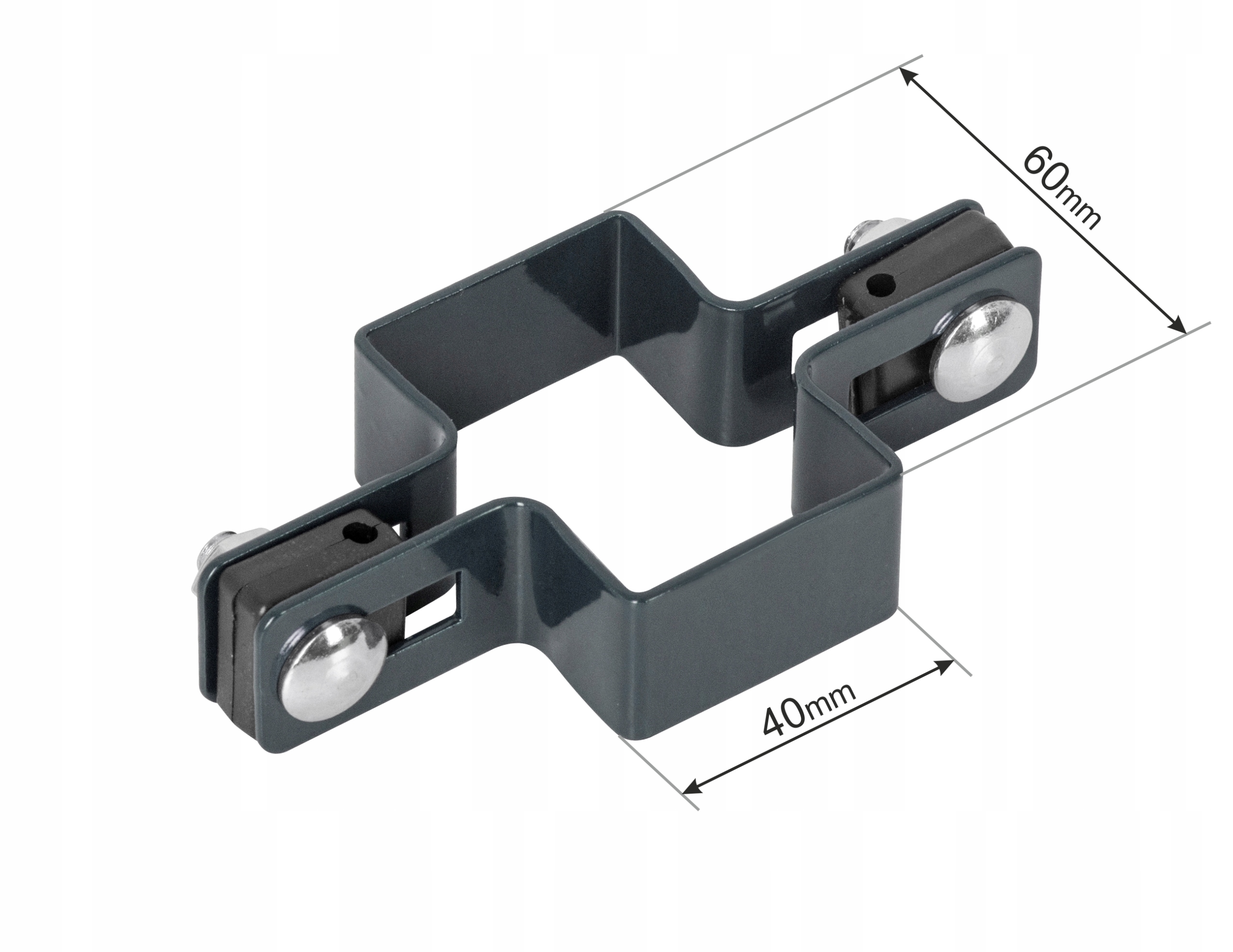 Obejma słupka przelotowa 60x40