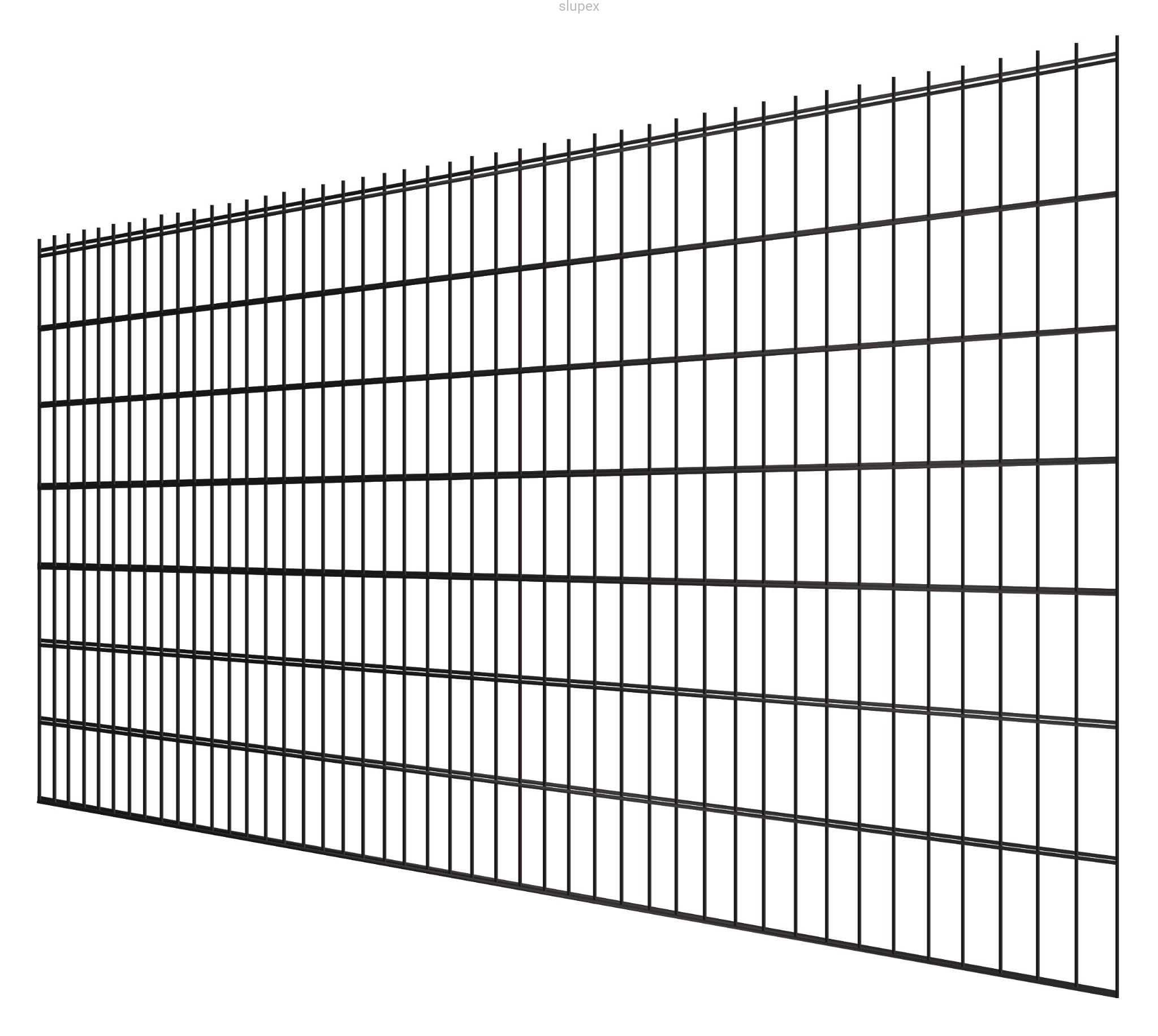 Panel ogrodzeniowy 2D 250cm [6/5/6] OC + RAL